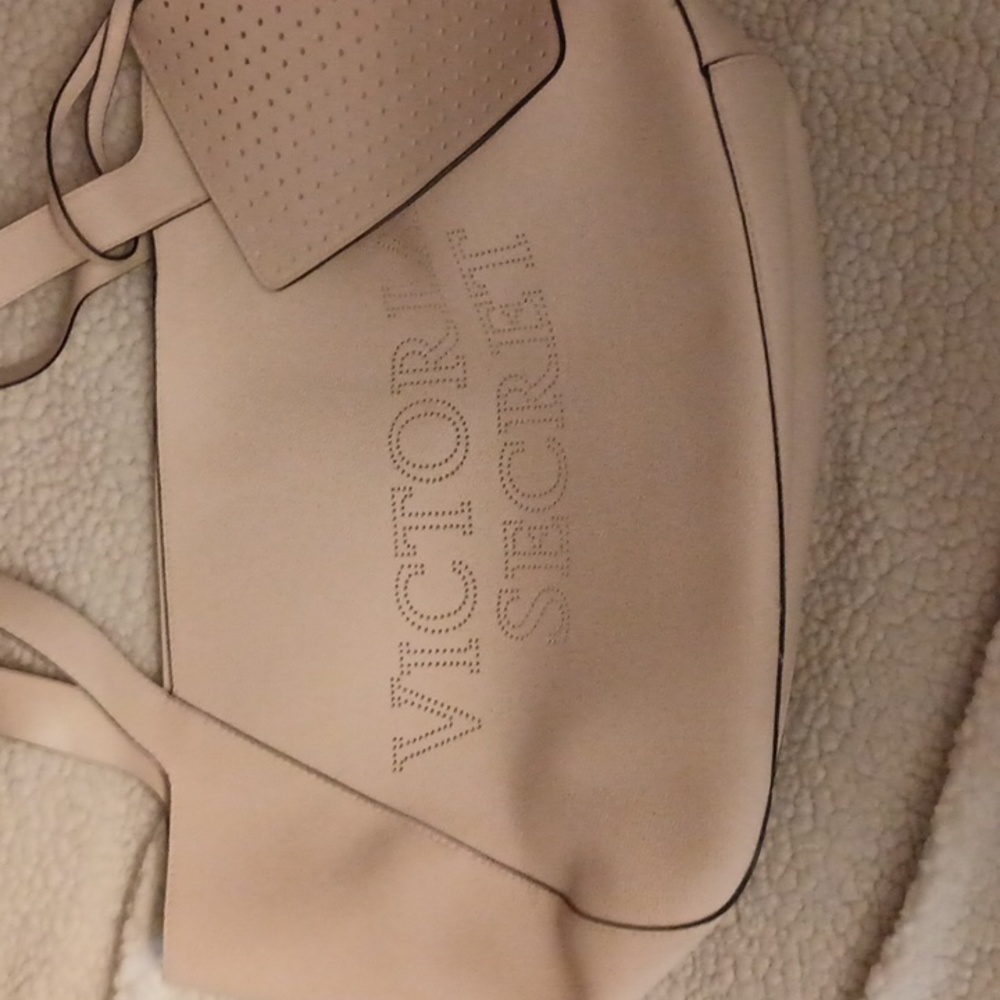Victoria secret leather bag with wristlet